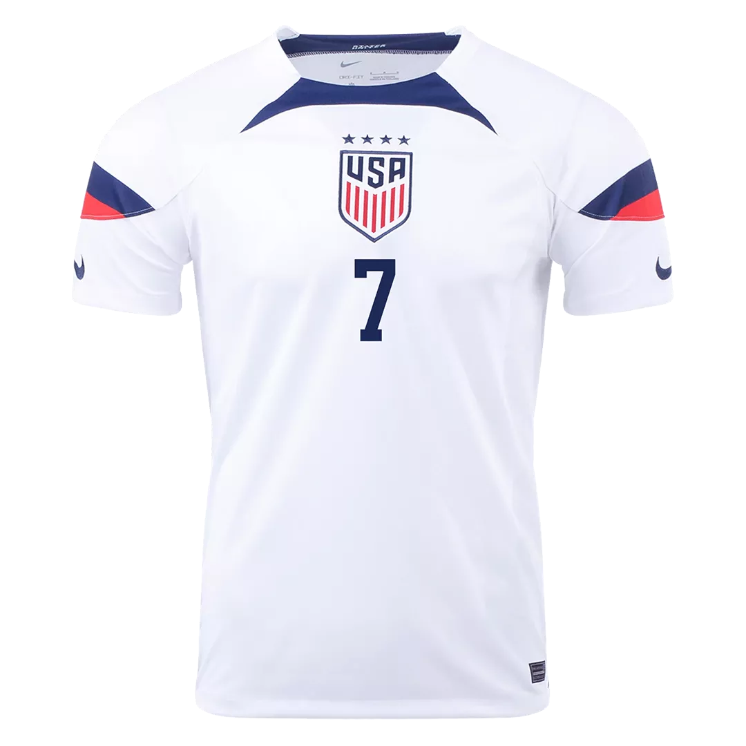 USA Home Soccer Jersey Custom HEATH #7 World Cup Jersey 2022 - bestsoccerstore