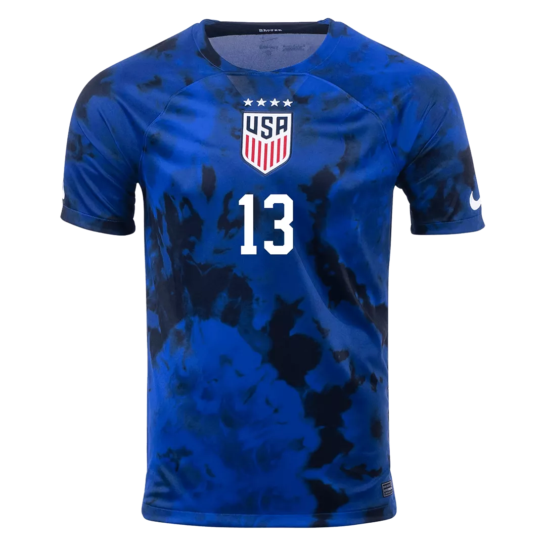 USA Away Soccer Jersey Custom MORGAN #13 World Cup Jersey 2022 - bestsoccerstore