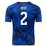 USA Away Soccer Jersey Custom DEST #2 World Cup Jersey 2022 - bestsoccerstore