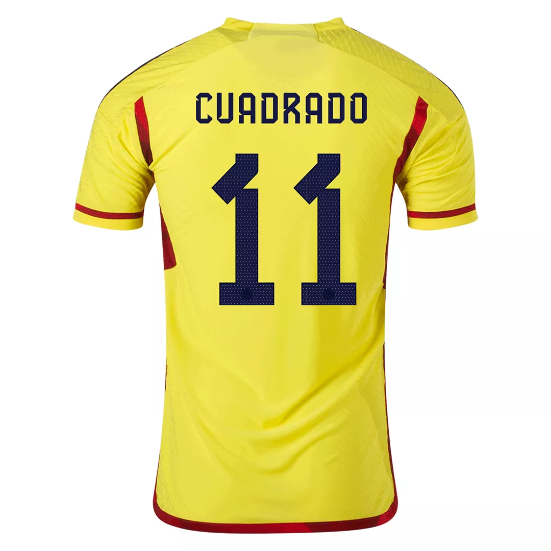 Colombia Jersey CUADRADO #11 Home Soccer Jersey 2022 - bestsoccerstore