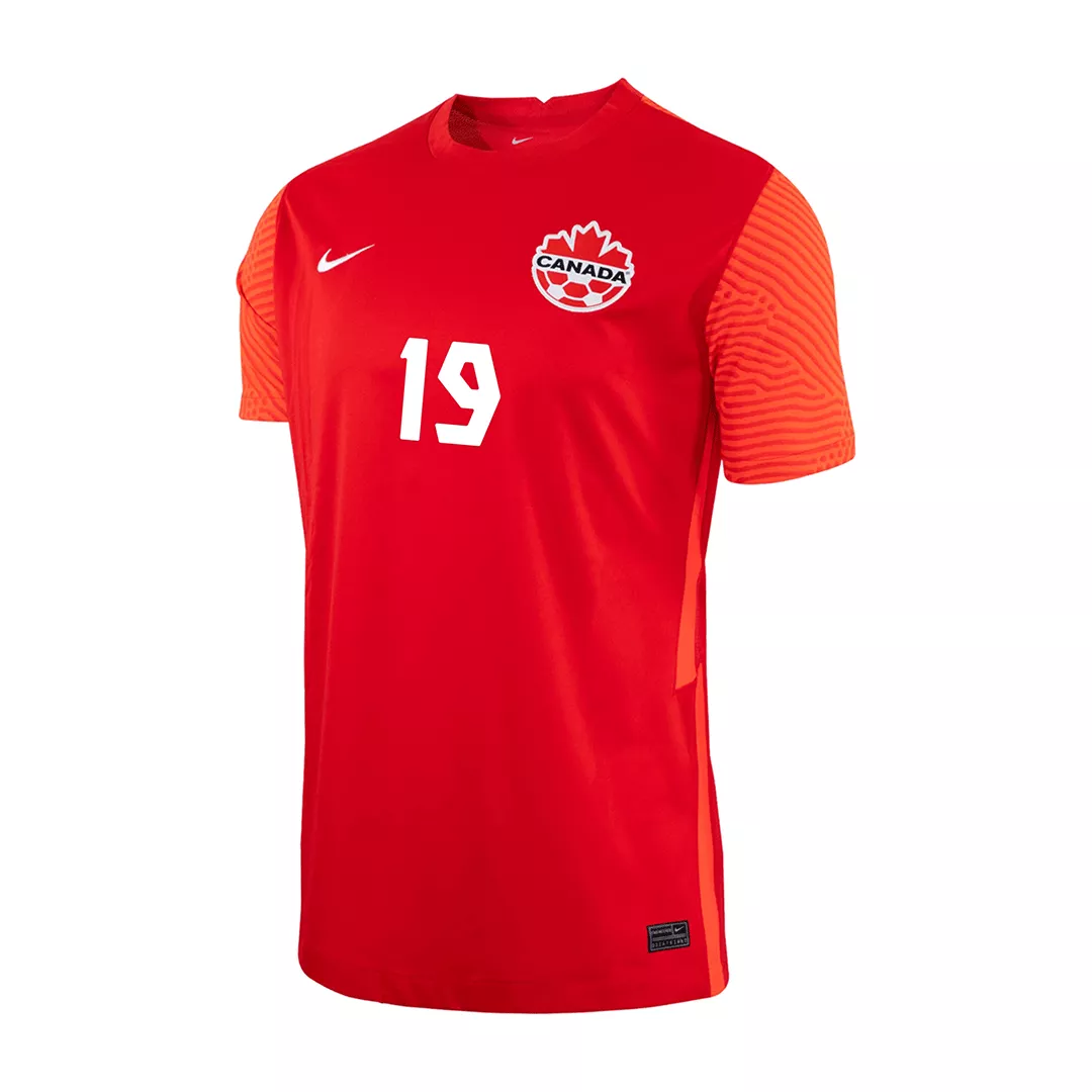 Canada Home Soccer Jersey Custom DAVIES #19 World Cup Jersey 2022 - bestsoccerstore