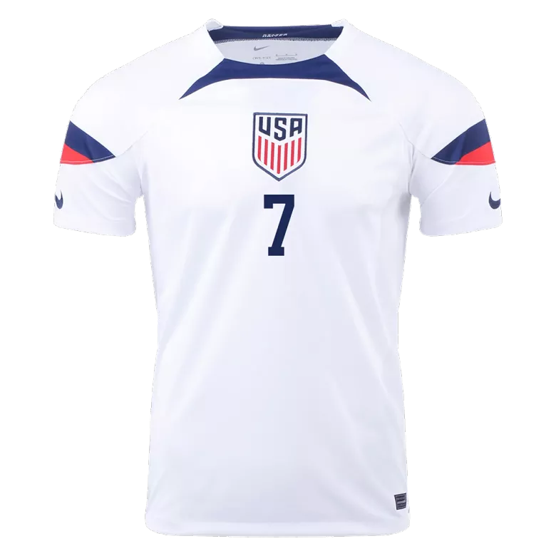 USA Jersey Custom REYNA #7 Soccer Jersey Home 2022 - bestsoccerstore
