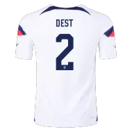USA Home Soccer Jersey DEST #2 Custom World Cup Jersey 2022 - bestsoccerstore