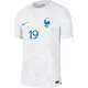 BENZEMA #19 France Away Soccer Jersey Custom World Cup Jersey 2022 - bestsoccerstore