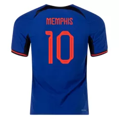 Netherlands Away Soccer Jersey MEMPHIS #10 Custom World Cup Jersey 2022 - bestsoccerstore