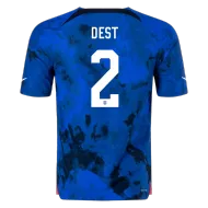 USA Away Soccer Jersey DEST #2 Custom World Cup Jersey 2022 - bestsoccerstore