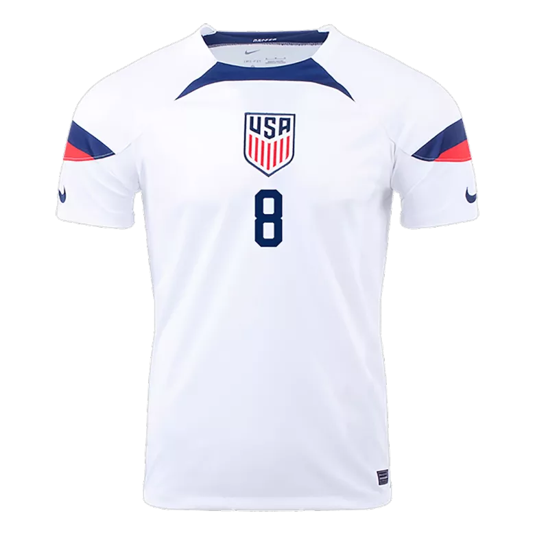USA Jersey Custom McKENNIE #8 Soccer Jersey Home 2022 - bestsoccerstore