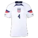 USA Home Soccer Jersey Custom SAUERBRUNN #4 World Cup Jersey 2022 - bestsoccerstore