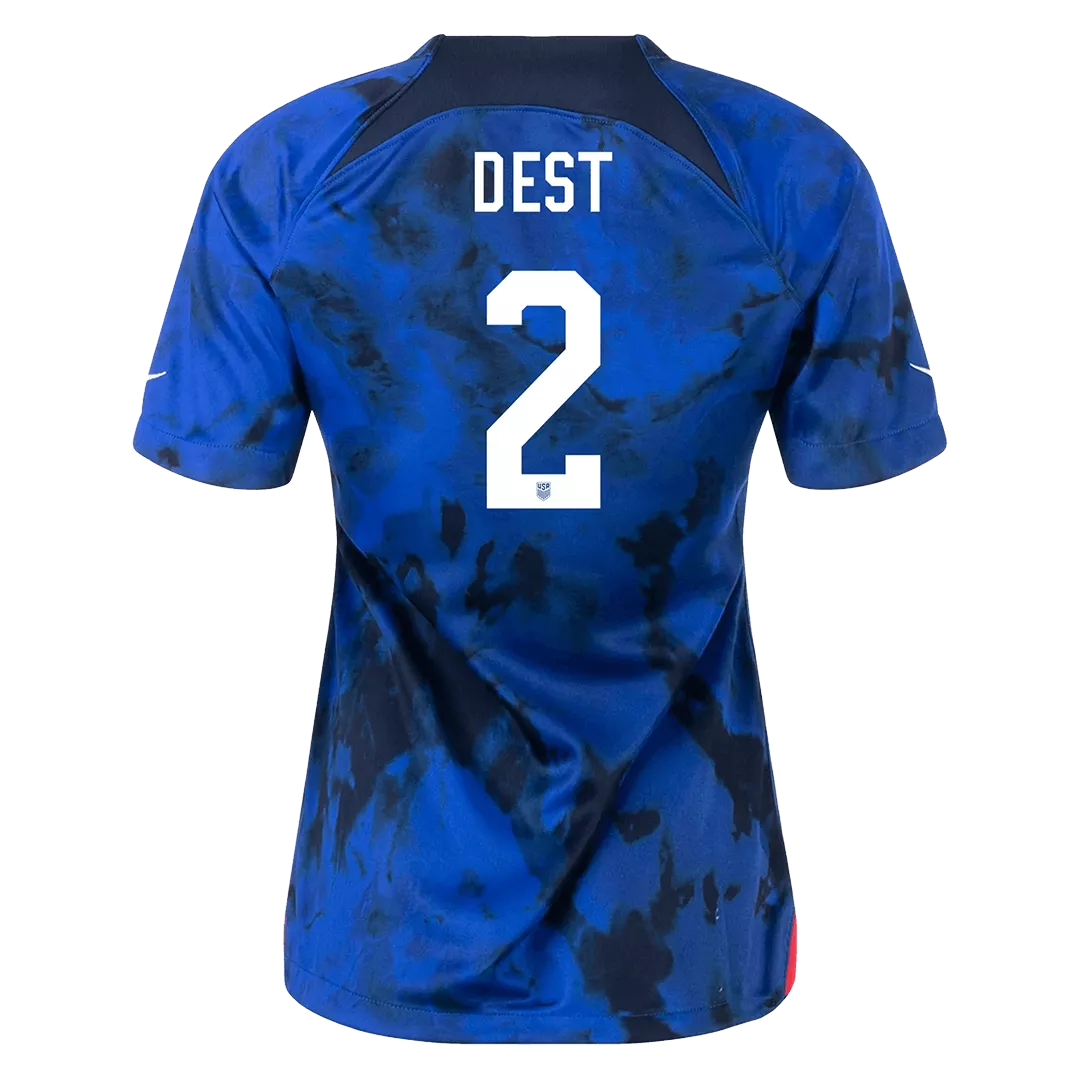 USA Jersey Custom DEST #2 Soccer Jersey Away 2022 - bestsoccerstore