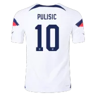 USA Home Soccer Jersey PULISIC #10 Custom World Cup Jersey 2022 - bestsoccerstore