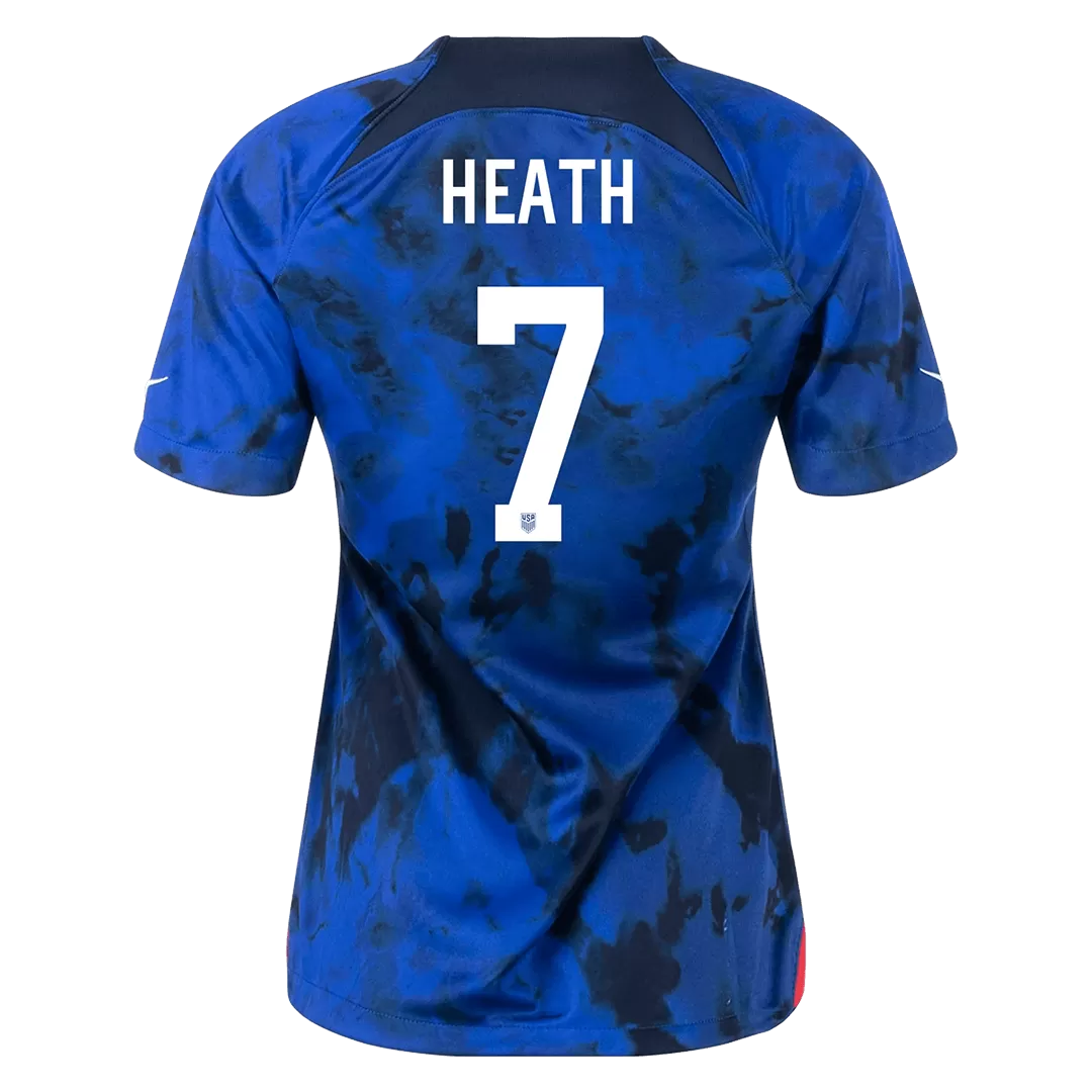 USA Jersey Custom HEATH #7 Soccer Jersey Away 2022 - bestsoccerstore