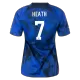 USA Jersey Custom HEATH #7 Soccer Jersey Away 2022 - bestsoccerstore