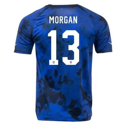 USA Jersey Custom MORGAN #13 Soccer Jersey Away 2022 - bestsoccerstore
