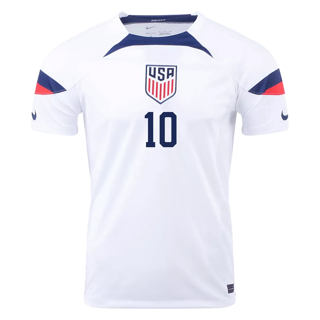 USA Home Soccer Jersey Custom PULISIC #10 World Cup Jersey 2022 - bestsoccerstore