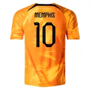 Netherlands Home Soccer Jersey MEMPHIS #10 Custom World Cup Jersey 2022 - bestsoccerstore