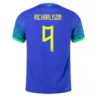 Brazil Away Soccer Jersey RICHARLISON #9 Custom World Cup Jersey 2022 - bestsoccerstore