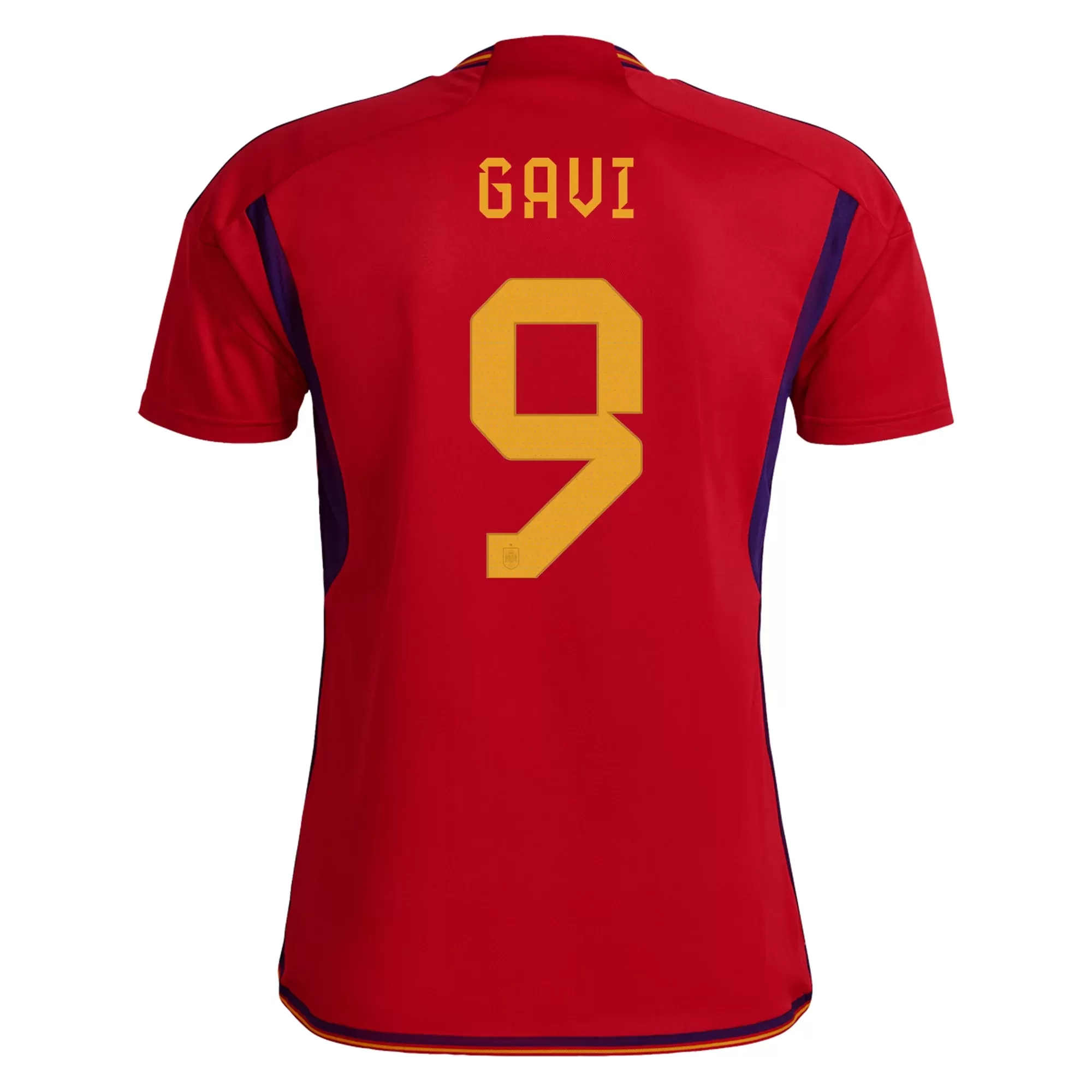 Spain Jersey Custom GAVI #9 Soccer Jersey Home 2022 - bestsoccerstore