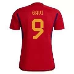 Spain Home Soccer Jersey Custom GAVI #9 World Cup Jersey 2022 - bestsoccerstore