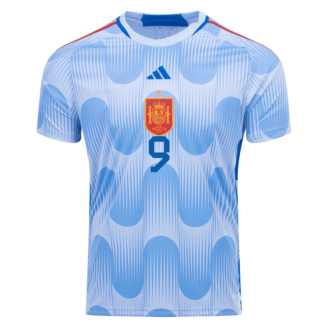 Gavi Jersey Men's 2022 World Cup Spain Soccer Jersey 9 -   Norway