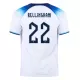 England Jersey Custom BELLINGHAM #22 Soccer Jersey Home 2022 - bestsoccerstore