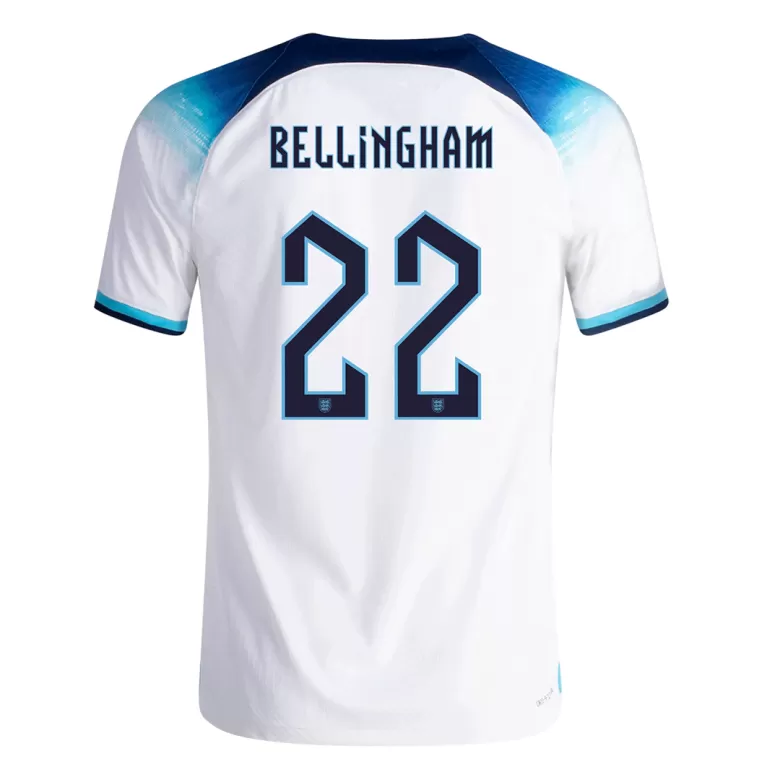 England Jersey BELLINGHAM #22 Custom Home Soccer Jersey 2022