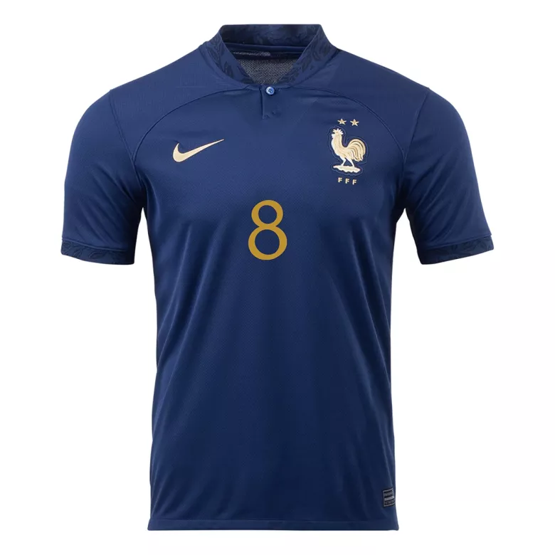 France Jersey Custom TCHOUAMENI #8 Soccer Jersey Home 2022 - bestsoccerstore