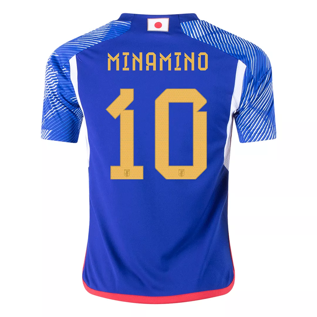 Japan Jersey Custom MINAMINO #10 Soccer Jersey Home 2022 - bestsoccerstore
