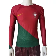 Portugal Home Soccer Jersey Custom World Cup Jersey 2022 - bestsoccerstore