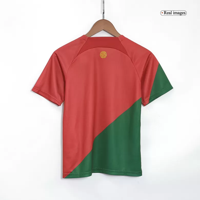 Kid's Portugal Jersey Custom Home Soccer Soccer Kits 2022/23 - bestsoccerstore