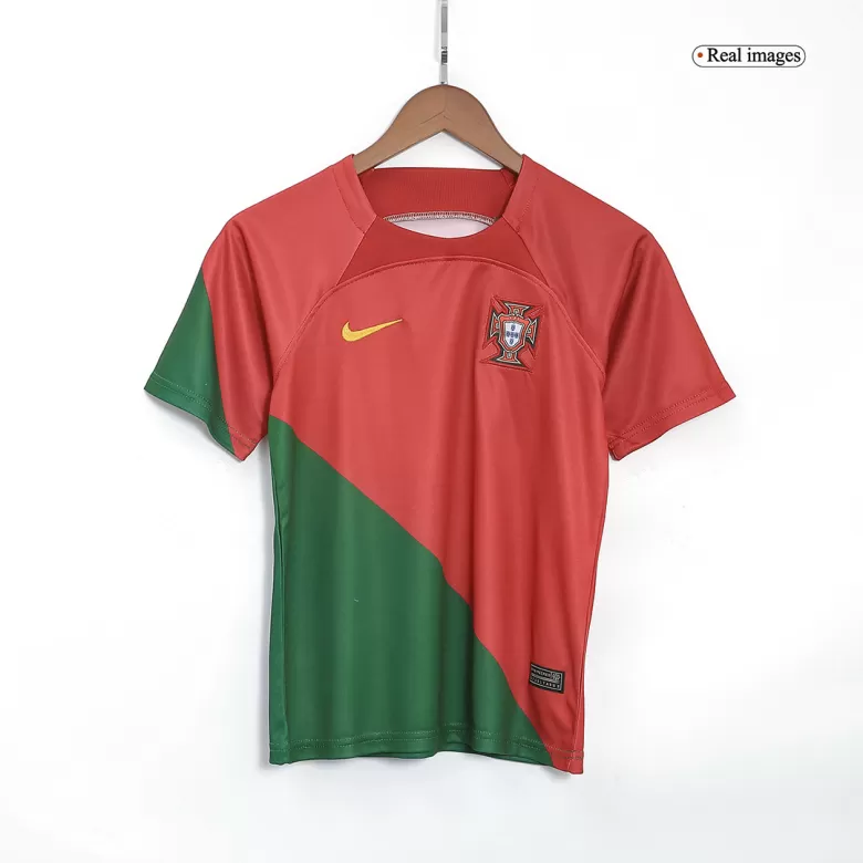 Kid's Portugal Jersey Custom Home Soccer Soccer Kits 2022/23 - bestsoccerstore