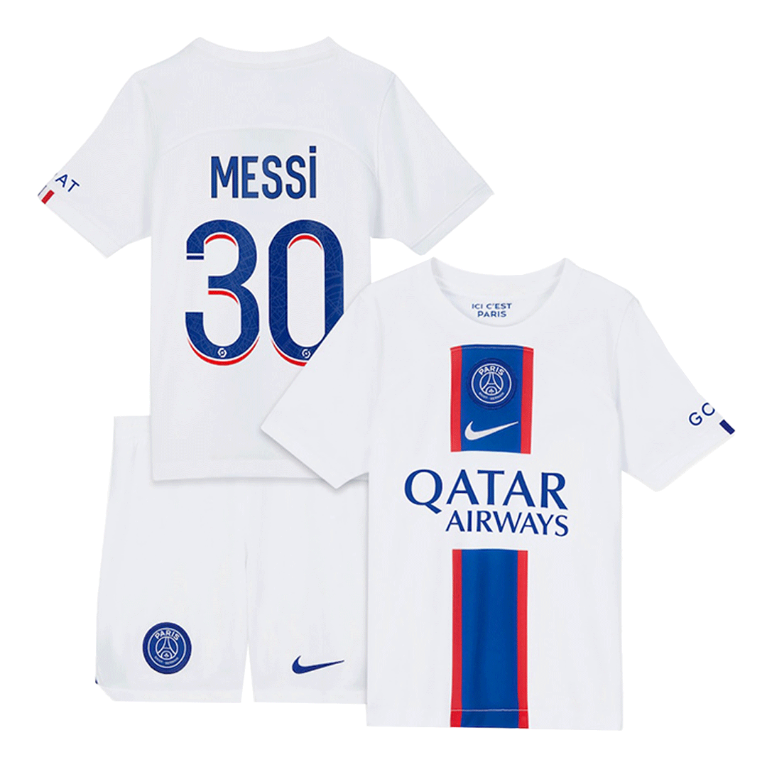 Paris Saint Germain Match 2021 2022 With Messi 30 Youth T-Shirt