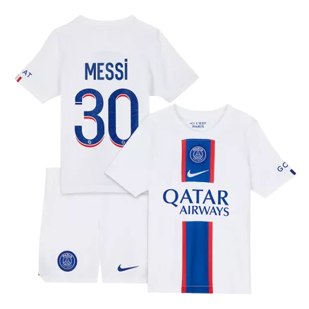 Kid's PSG Jersey MESSI #30 Custom Third Away Soccer Soccer Kits 2022/23 - bestsoccerstore