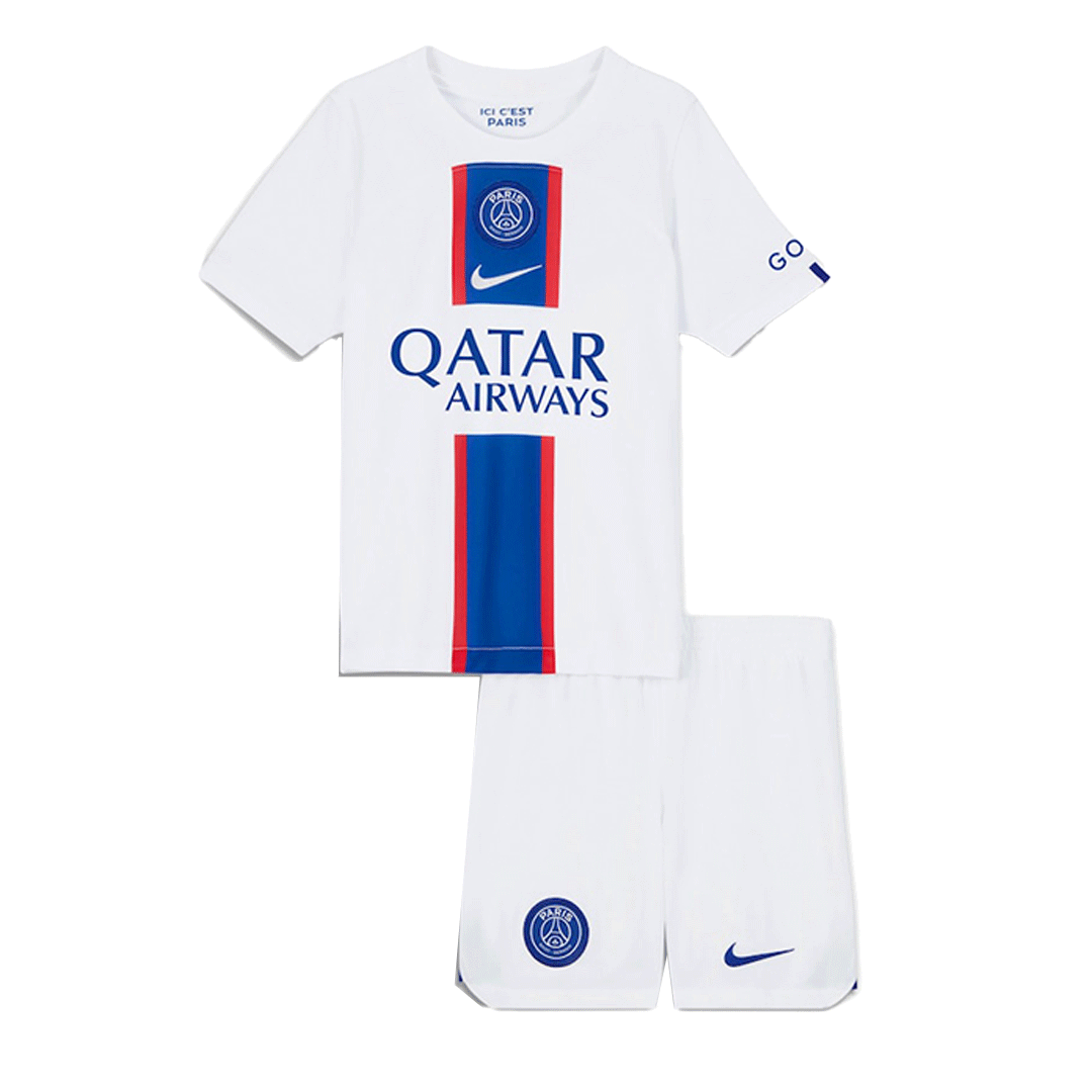 Paris Saint-Germain Nike Away Stadium Shirt 2023-24 - Kids with Ekitike 44  printing