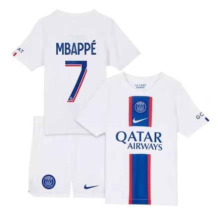 Kid's PSG Jersey MBAPPÉ #7 Custom Third Away Soccer Soccer Kits 2022/23 - bestsoccerstore