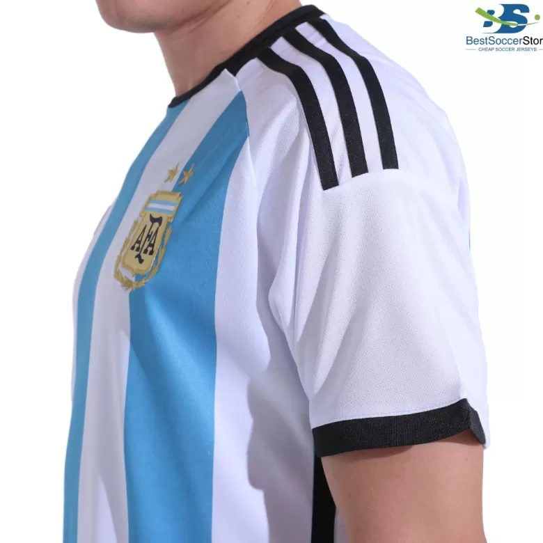 Argentina Jersey Custom Home Soccer Jersey 2022 - bestsoccerstore