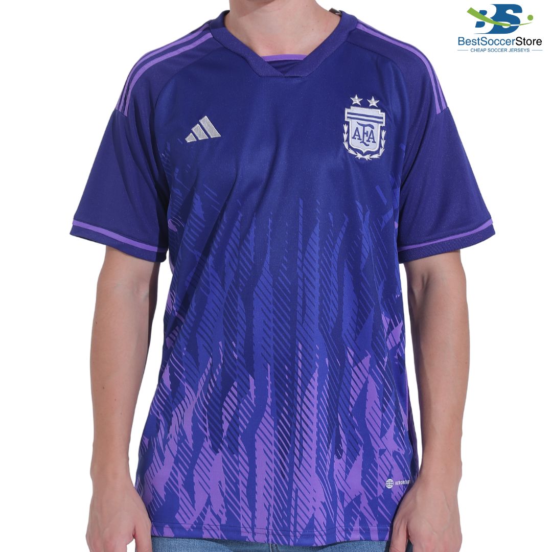 Argentina Jersey Messi #10 Custom Away Soccer Jersey 2022