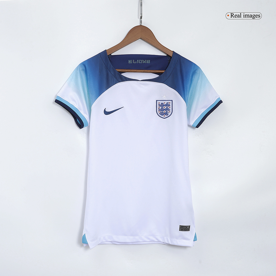 Nike England Home Stadium Football Shirt, White/Blue