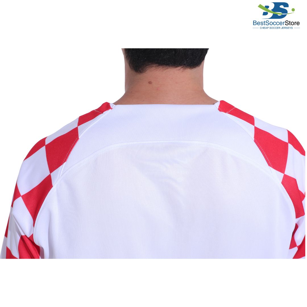 Picture of t-Shirt, Croatian Football Soccer jerseys, on display in a shop  of Belgrade, Zagreb. The Croatia national football team represents Croatia  Stock Photo - Alamy