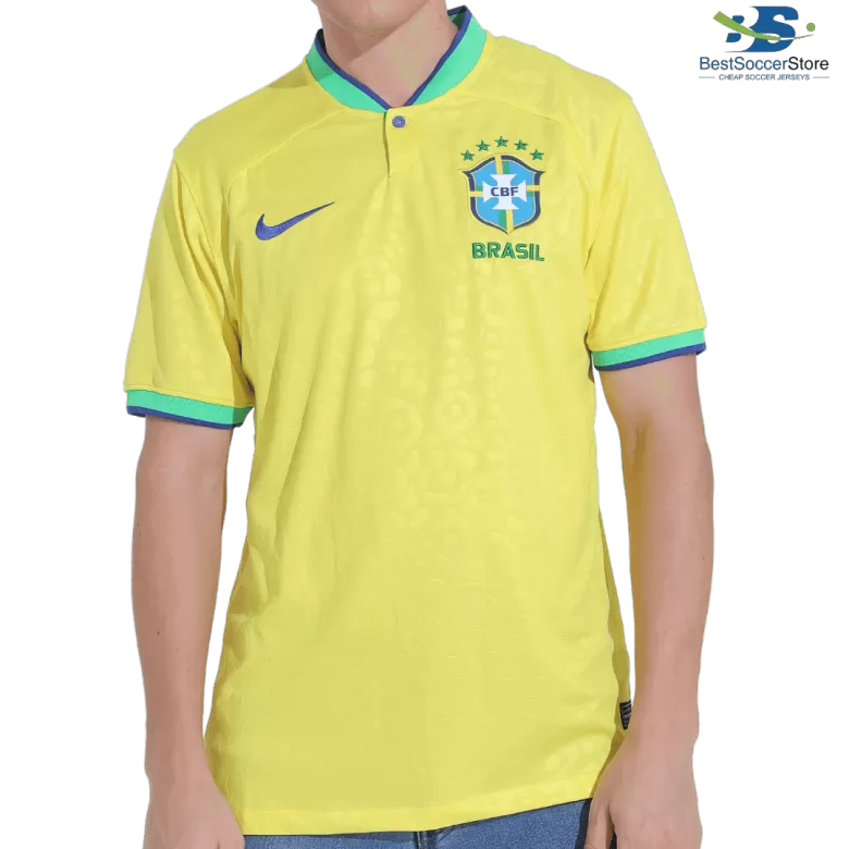 Brazil Jersey Custom Soccer Jersey Home 2022