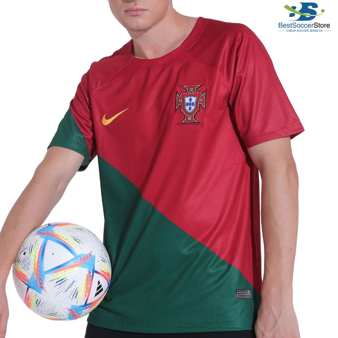 New Portugal Home Soccer Jersey World Cup 2022 Men Adult Ronaldo #7