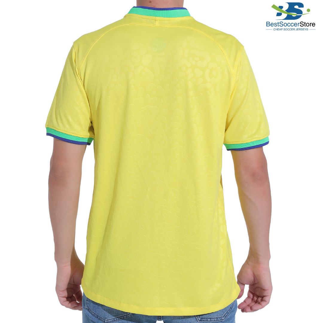 SINLEISI Brazil 2022 World Cup Fan Soccer Jersey (Brazil, Small