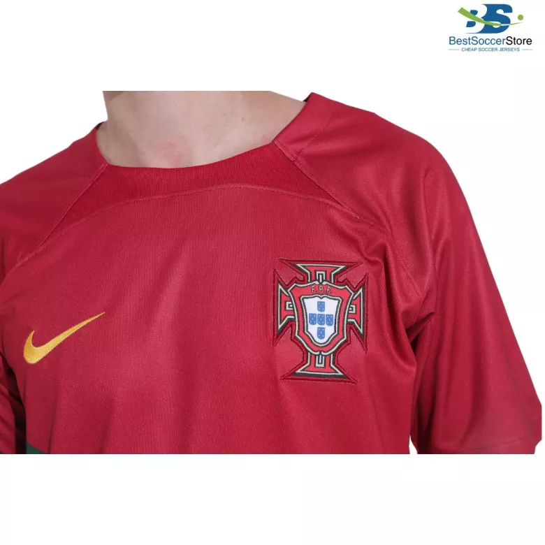 Portugal Jersey Custom Home Soccer Jersey 2022 - bestsoccerstore