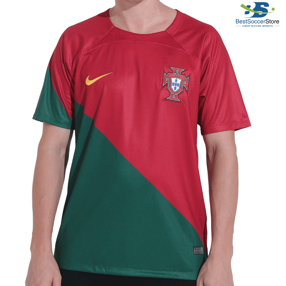 Portugal Home Soccer Jersey Custom World Cup Jersey 2022