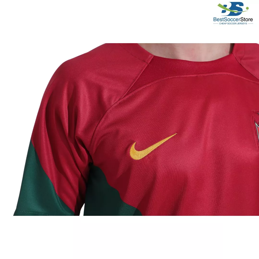 Portugal Home Soccer Jersey Custom B.FERNANDES #8 World Cup Jersey 2022 - bestsoccerstore