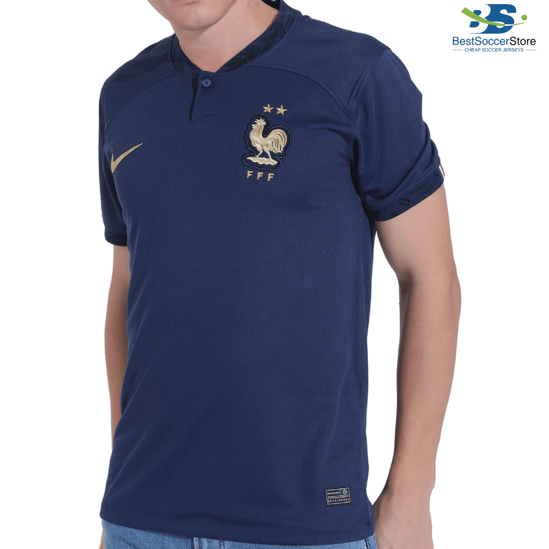 : Mbappe #10 France Home Soccer Jersey 2022/23 : Clothing, Shoes  & Jewelry