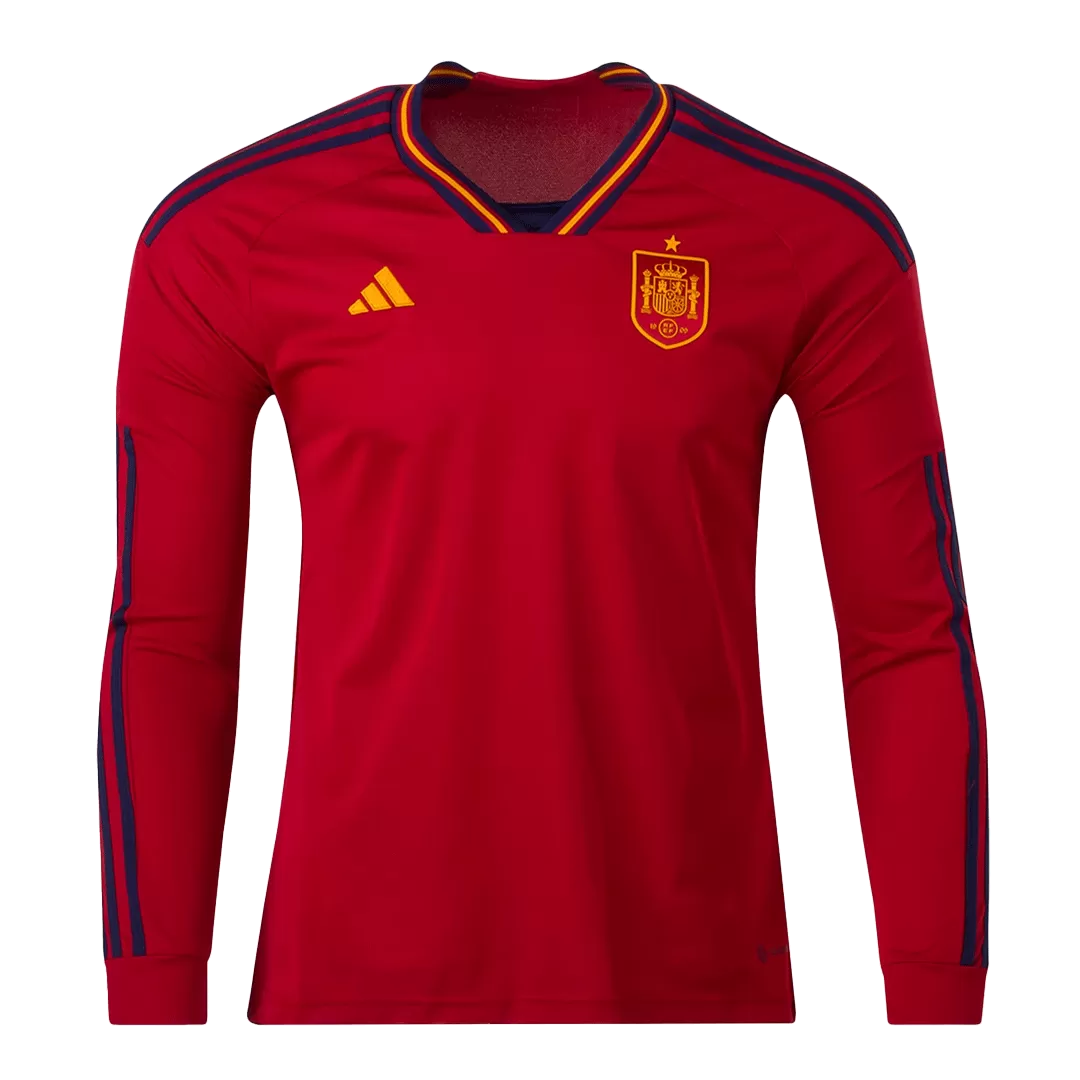 Spain Home Soccer Jersey Custom World Cup Jersey 2022 - bestsoccerstore
