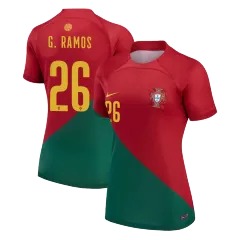Portugal Home Soccer Jersey Custom G.RAMOS #26 World Cup Jersey 2022 - bestsoccerstore
