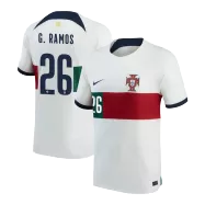 Portugal Away Soccer Jersey Custom G.RAMOS #26 World Cup Jersey 2022 - bestsoccerstore