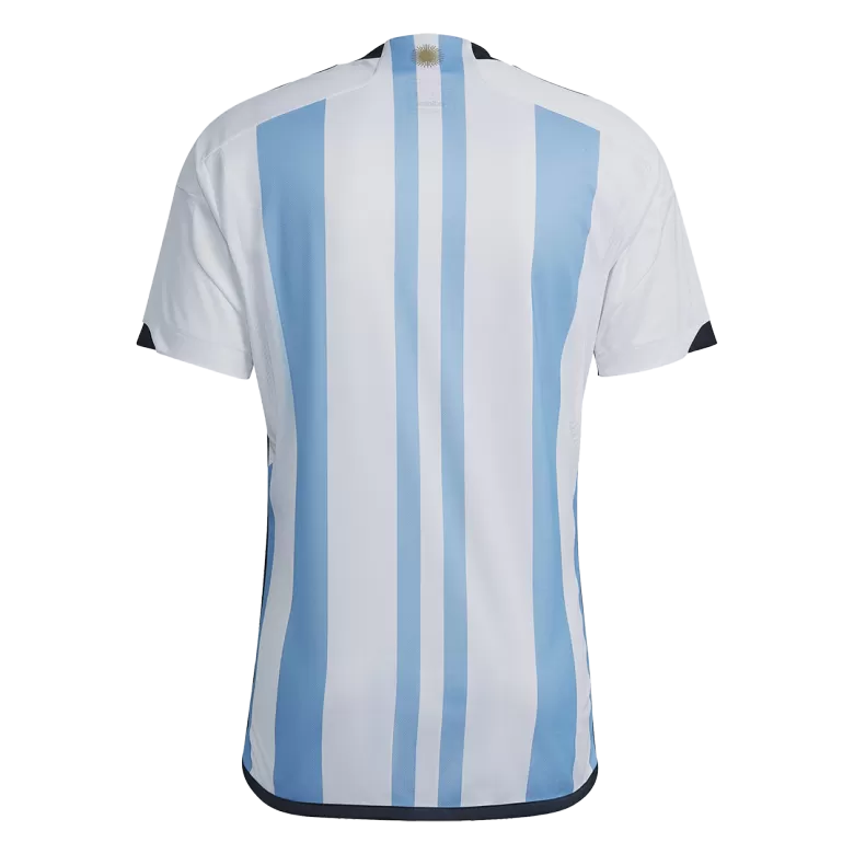 Argentina Soccer Jersey Three Stars Jersey Champion Edition Home Custom World Cup Jersey 2022 - bestsoccerstore