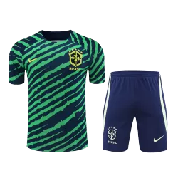 Brazil Away Soccer Jersey Kit(Jersey+Shorts) 2022